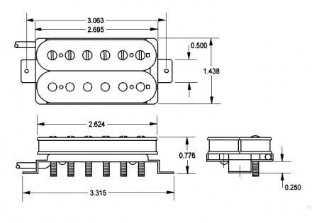 Seymour Duncan SH-4JB Humbucker Bridge-Köprü Manyetik - Thumbnail