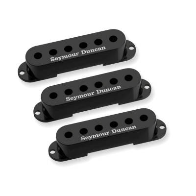 Seymour Duncan Siyah Single-Coil Logolu Manyetik Kapağı Seti - Seymour Duncan