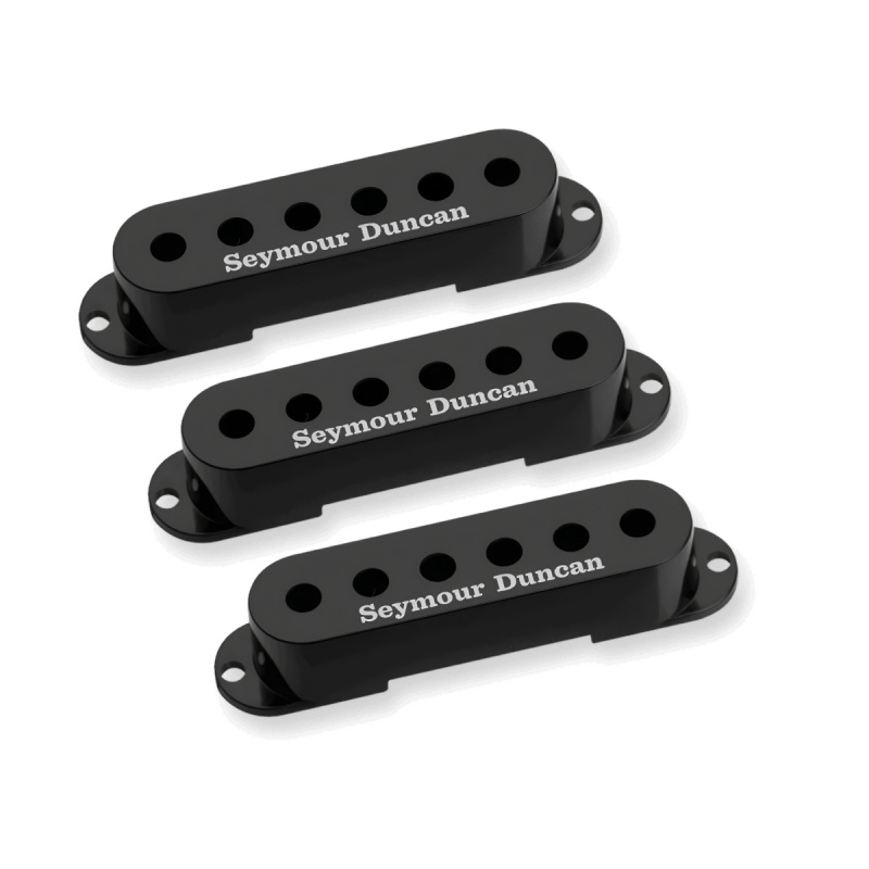 Seymour Duncan Siyah Single-Coil Logolu Manyetik Kapağı Seti - 1