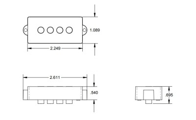 Seymour Duncan SPB-3 Quarter-Pound for P-Bass-4 Manyetik - Thumbnail