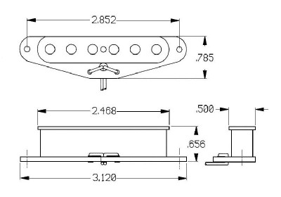 Seymour Duncan STR52 Five-Two™ for Tele Köprü Manyetik - Thumbnail