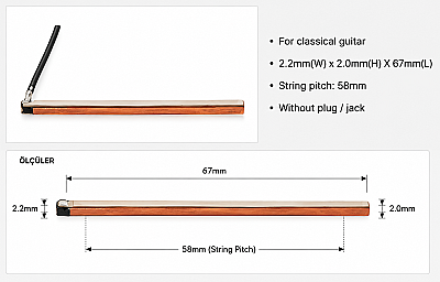 Shadow SH 1140 Akustik Gitar Piezo Alt Eşik Manyetiği - 2