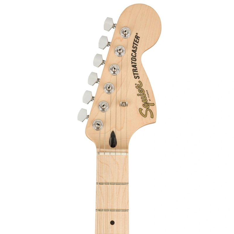 Affinity Series® Stratocaster®, Maple Fingerboard, White Pickguard, Black - 3