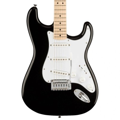 Affinity Series® Stratocaster®, Maple Fingerboard, White Pickguard, Black - 4