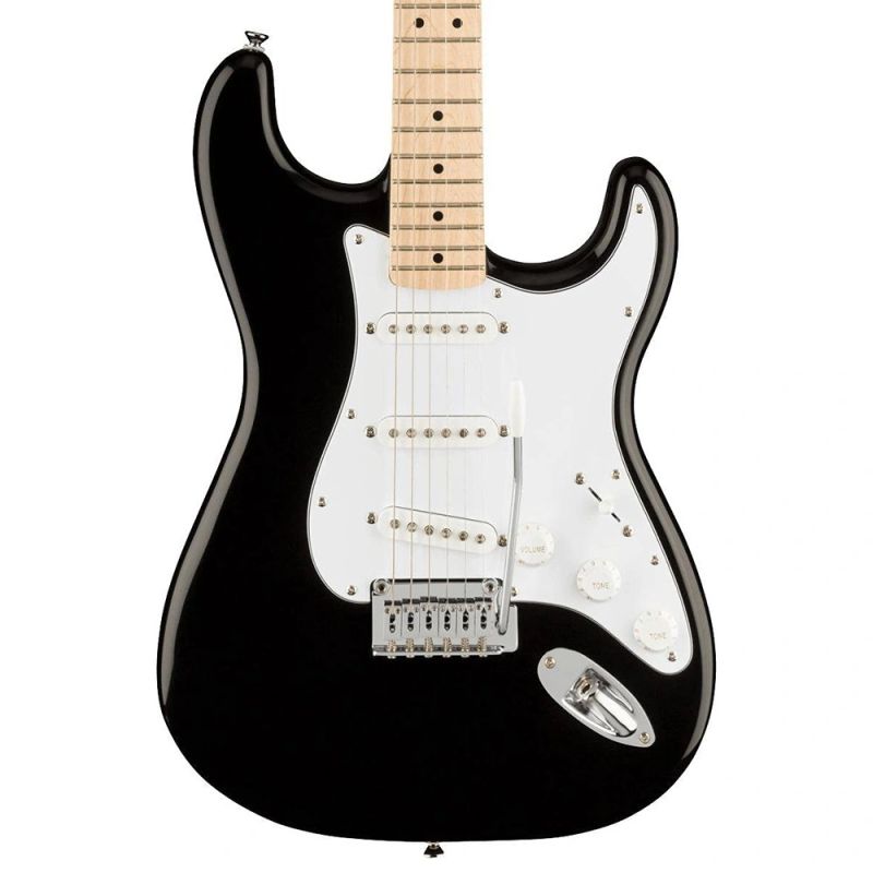 Affinity Series® Stratocaster®, Maple Fingerboard, White Pickguard, Black - 4