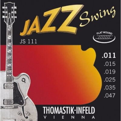 Thomastik JS111 Tıraşlı Jazz Swing Elektro Gitar Teli (11-47) - 1