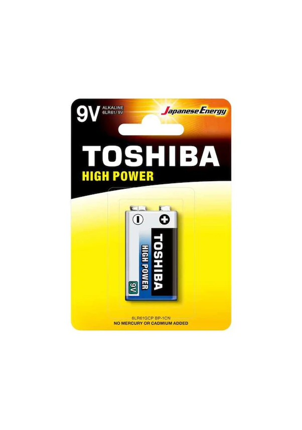 Toshiba 6LR61 High Power Alkalin 9V Pil