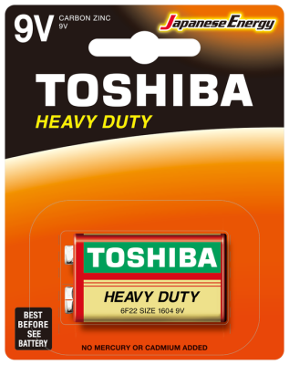 Toshiba - Toshiba 9 Volt Pil