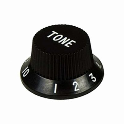 GİTAR TON DÜĞME BAŞLIĞI, PLASTİK, SİYAH, DR.PARTS - 1