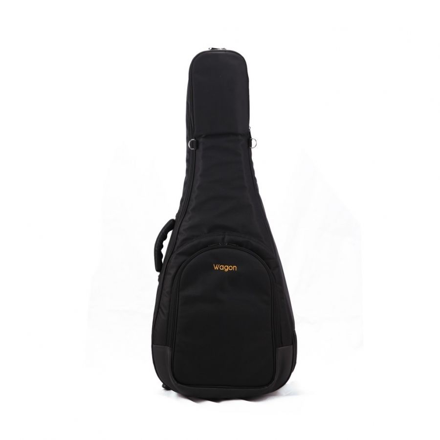 Wagon 05 Serisi Kalın Siyah Akustik Gitar Taşıma Çantası-Gigbag - 1