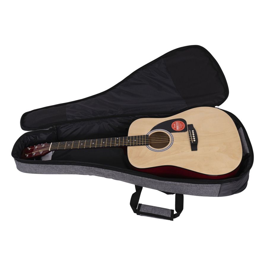 Wagon Case 03 Serisi Koyu Füme Akustik Gitar Taşıma Çantası-Gigbag - 5
