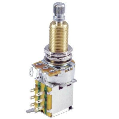 WD B250K 9.4mm Geniş Shaft Pushpush Gitar Potans - WD